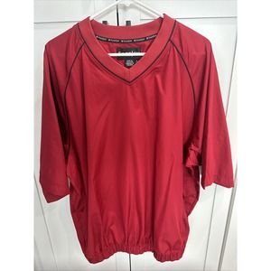 Footjoy FJ Golf Men’s Red Wind/Rain Pullover Large